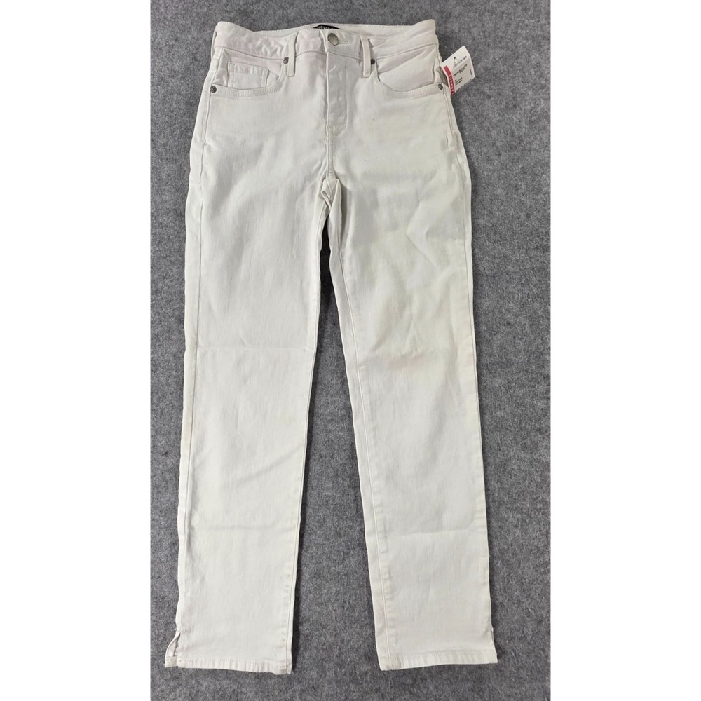 NYDJ Curves 360 Women's White Slim Straight Ankle Leg Jeans Size 0 Short NWT
